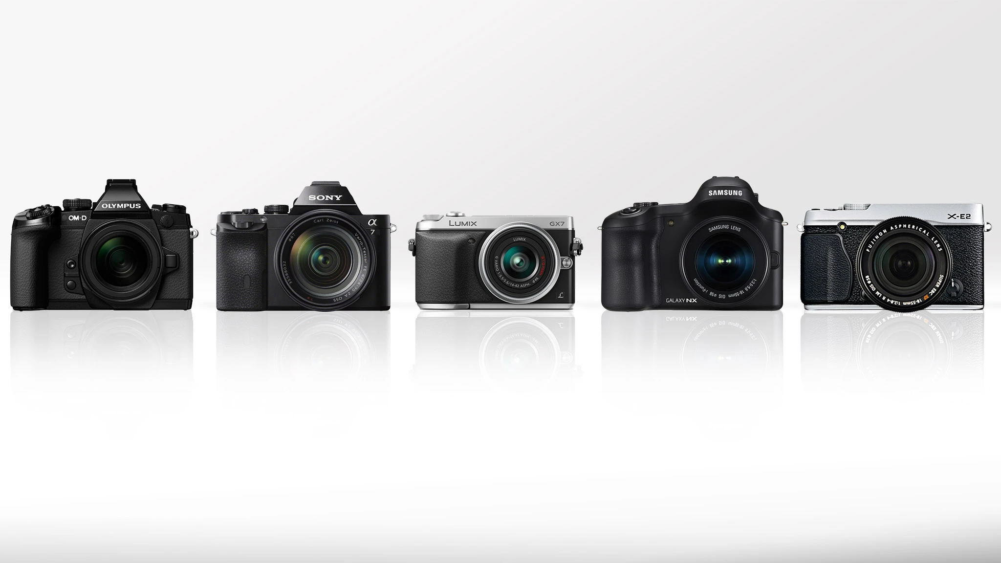 Gizmag compares some of the best mirrorless cameras on the market