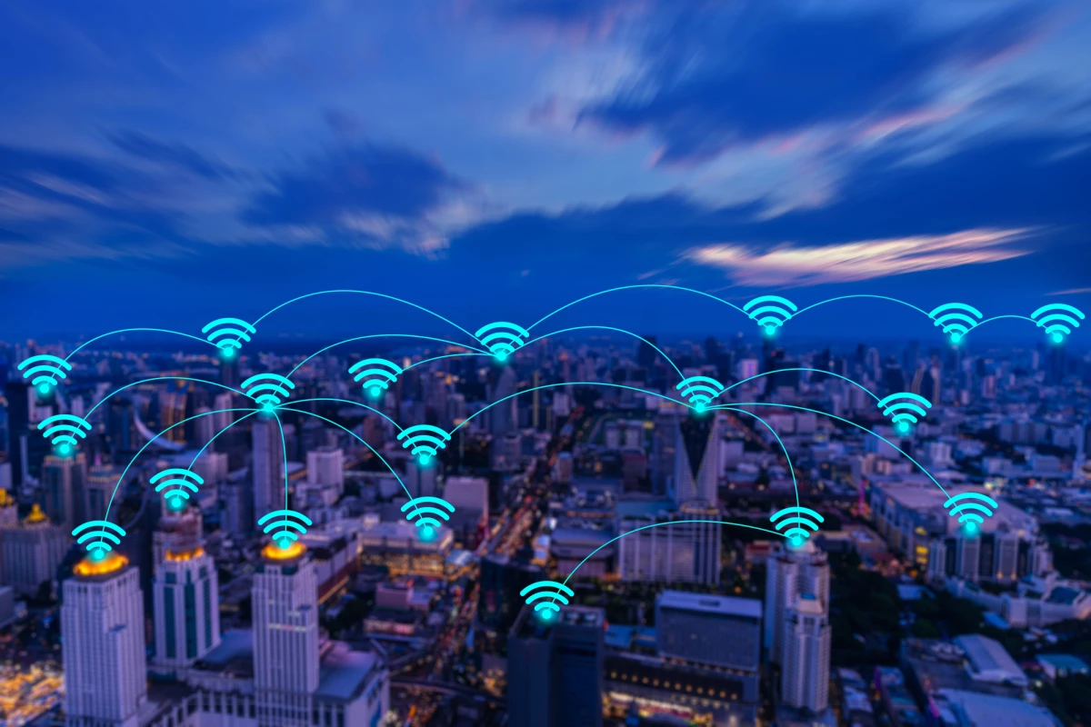 A new wireless data transmission record has been set, using a combination of technologies with a very wide bandwidth