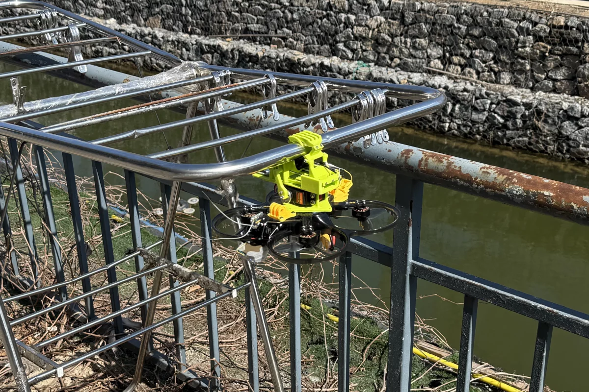 The drone utilized in the study, pictured here just hangin' around
