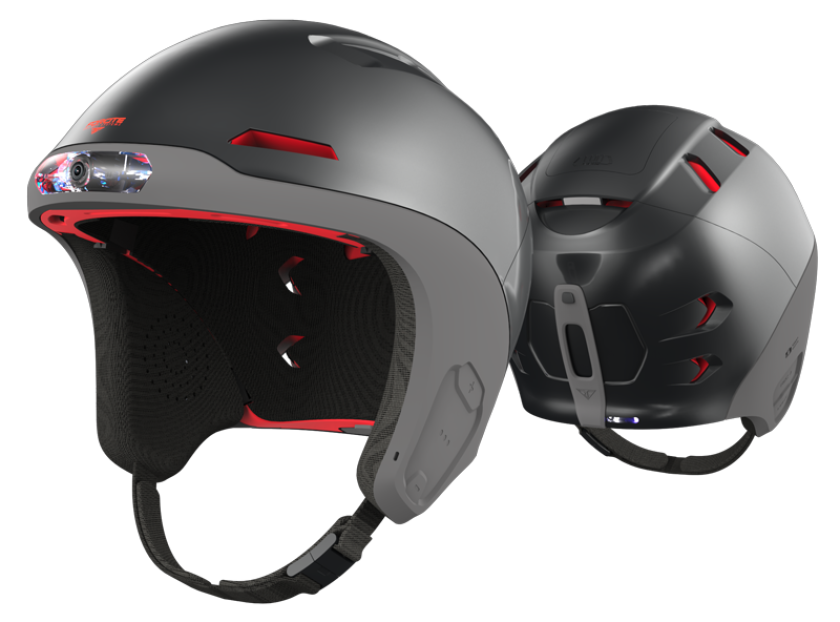 Should the Alpine's impact sensor detect a serious blow, the helmet will emit an emergency beacon including the user's GPS coordinates and altitude
