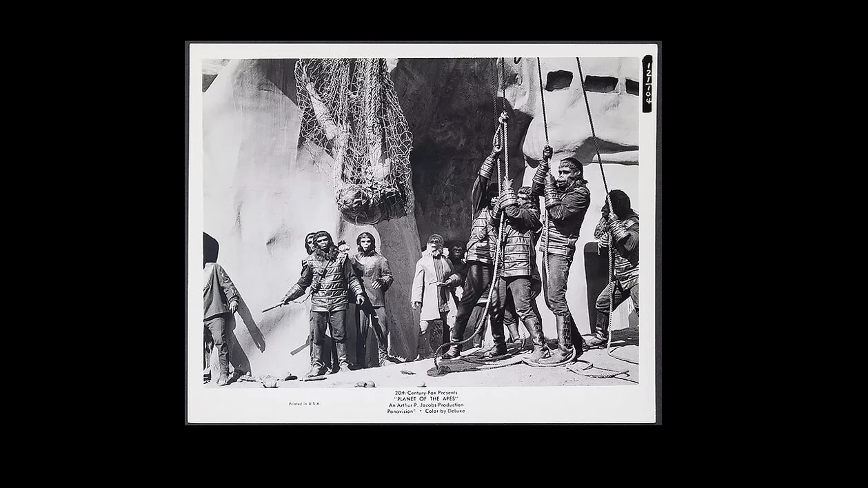 Planet of the Apes (20th Century Fox, 1968). Overall: Very Fine-. Photos (19) & Mini Lobby Cards | Sold for: $336 by Heritage Auctions on December 6, 2020