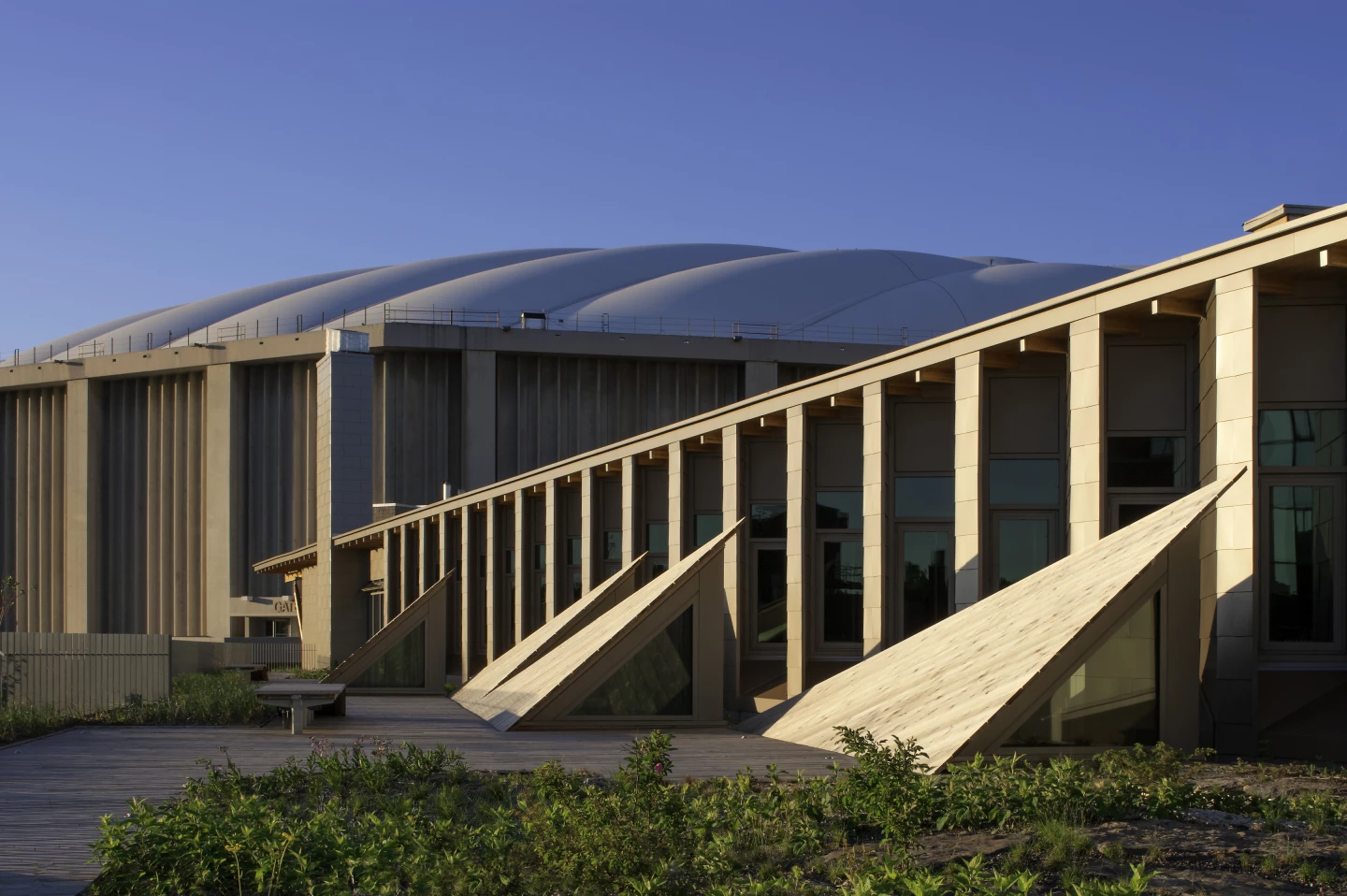 The LEED Platinum campus center fosters teaching and research, and makes up part of SUNY-ESF's commitment to reach carbon neutrality by 2015 (Photo: David Lamb)