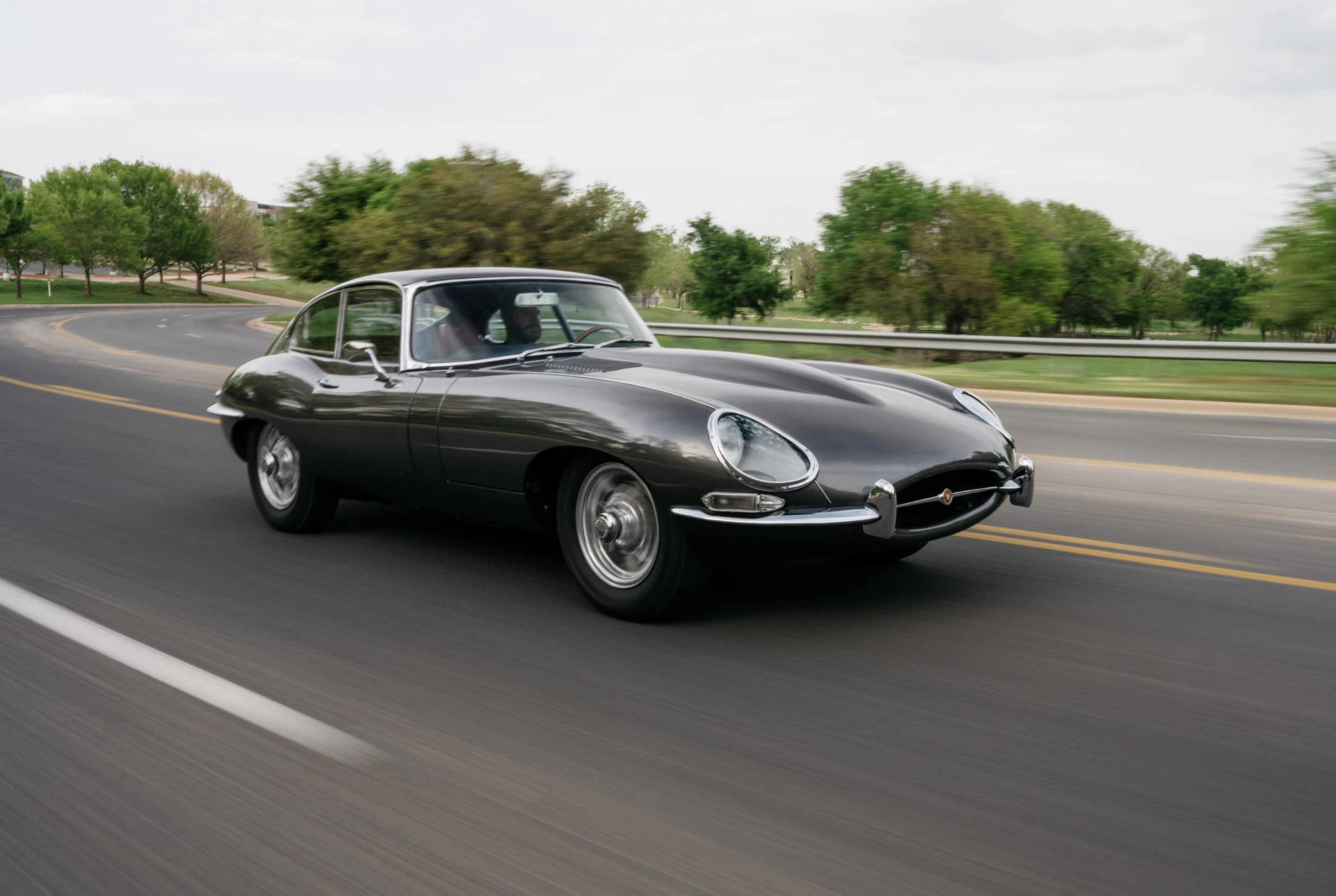 Converted to electric, the Jaguar E-Type is a classic road-ready vehicle