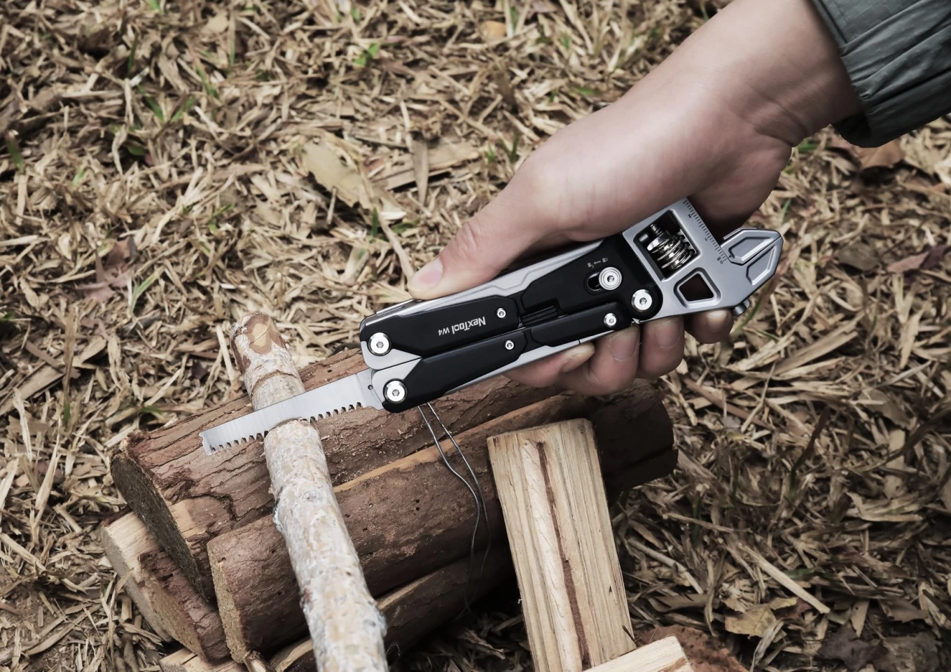 The wrench handle end won't exactly help with other tasks, but that's the type of compromise you get with a multitool instead of a single-function tool