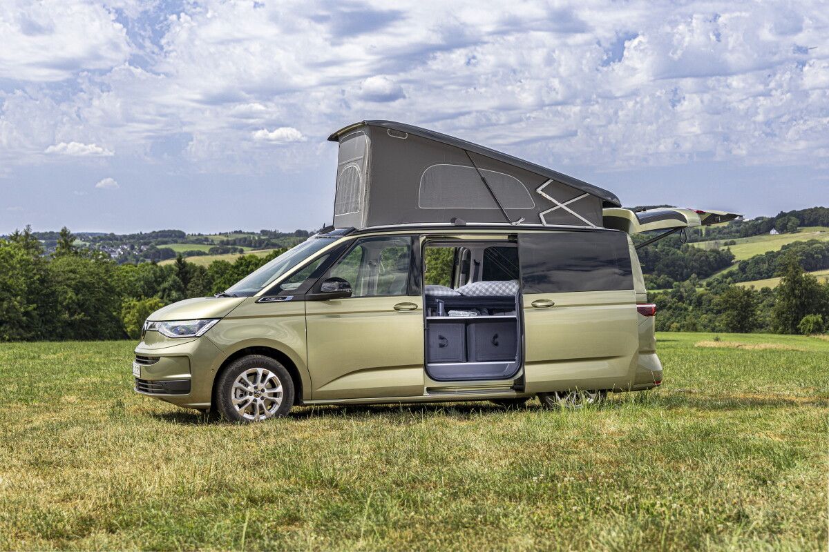 VW's inflatable California concept camper previews flexible van living