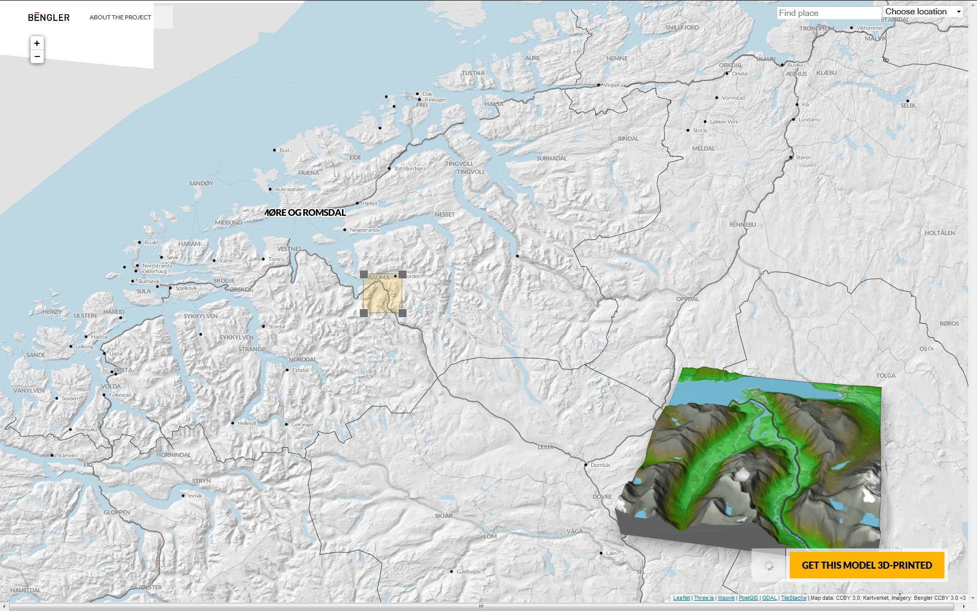 We reckon smaller areas and geographic details make prettier models