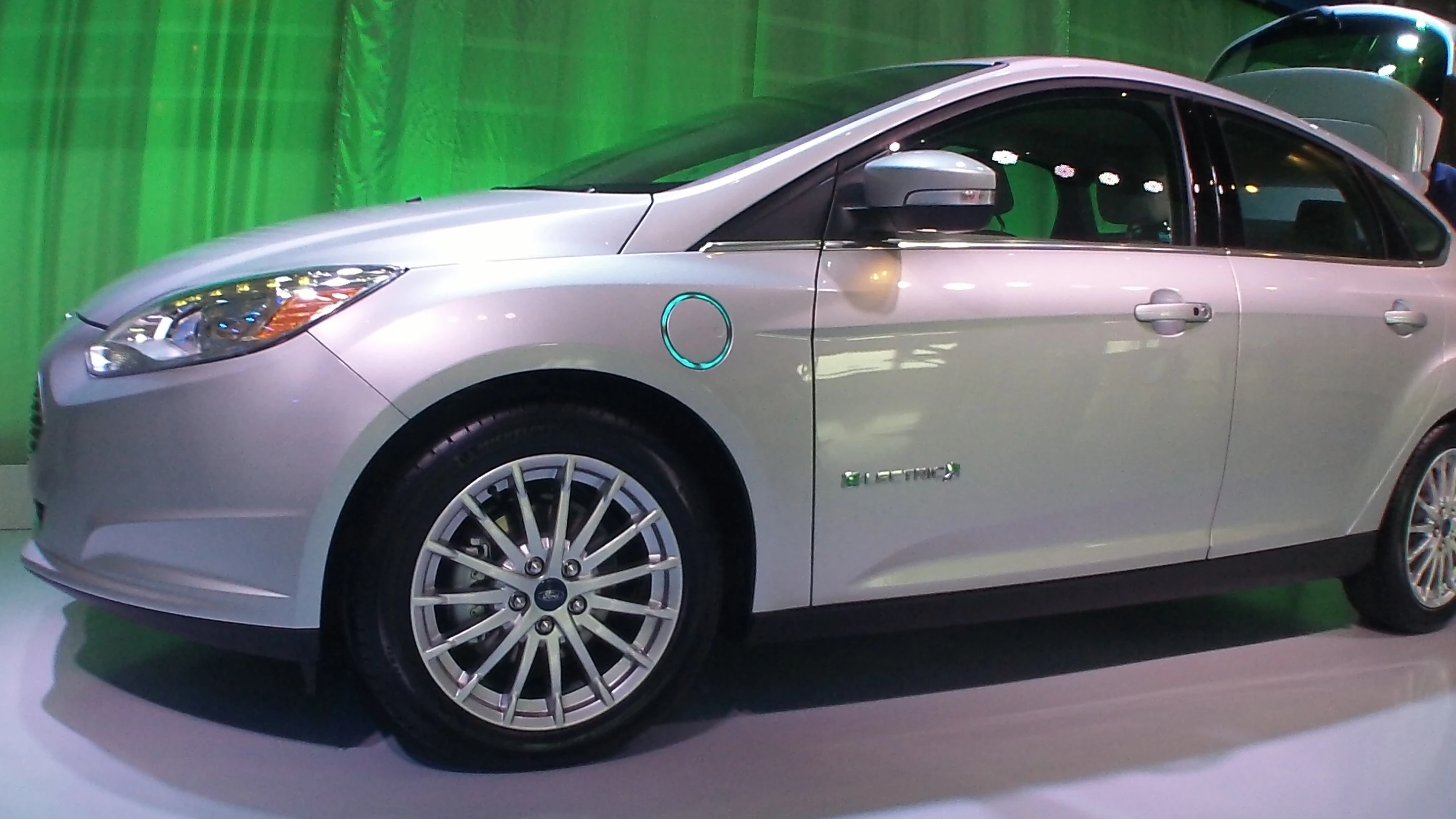 The Ford Focus Electric on display in New York City