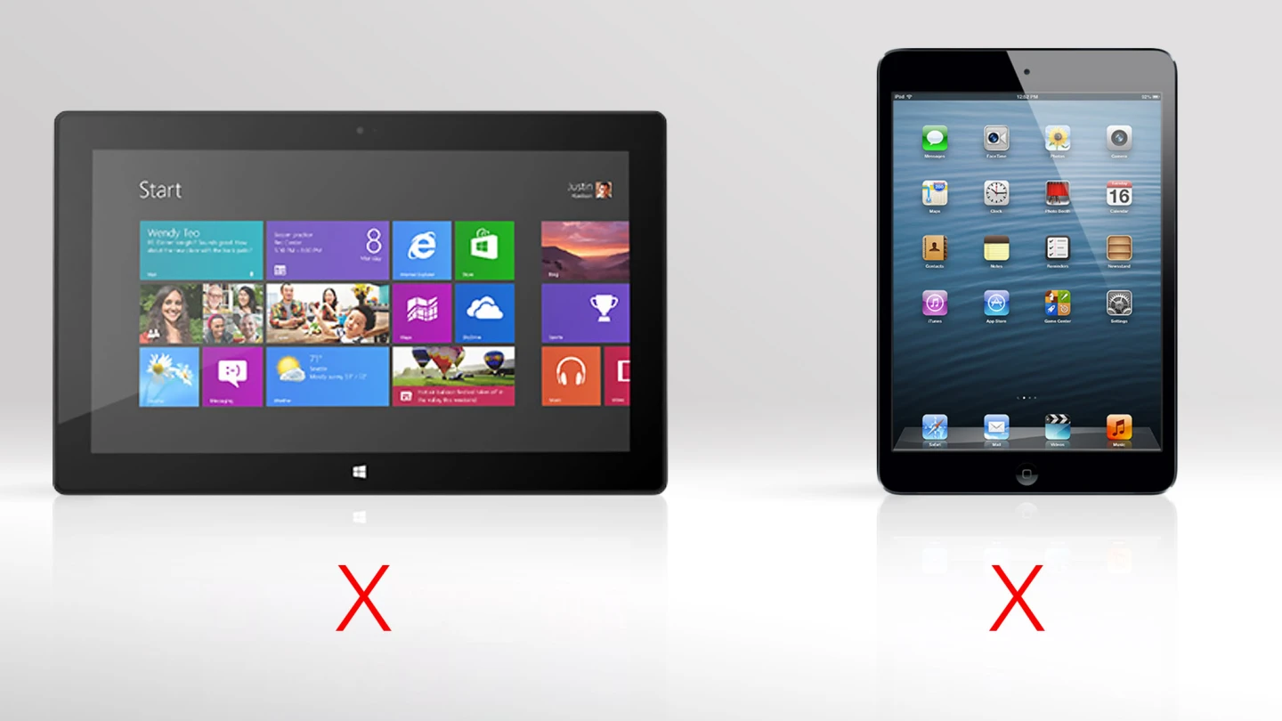 Don't get confused: the Surface RT doesn't let you run desktop apps