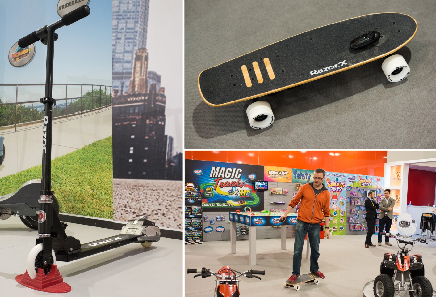 We had fun trying out some of the ride-on toys at London Toy Fair 2107