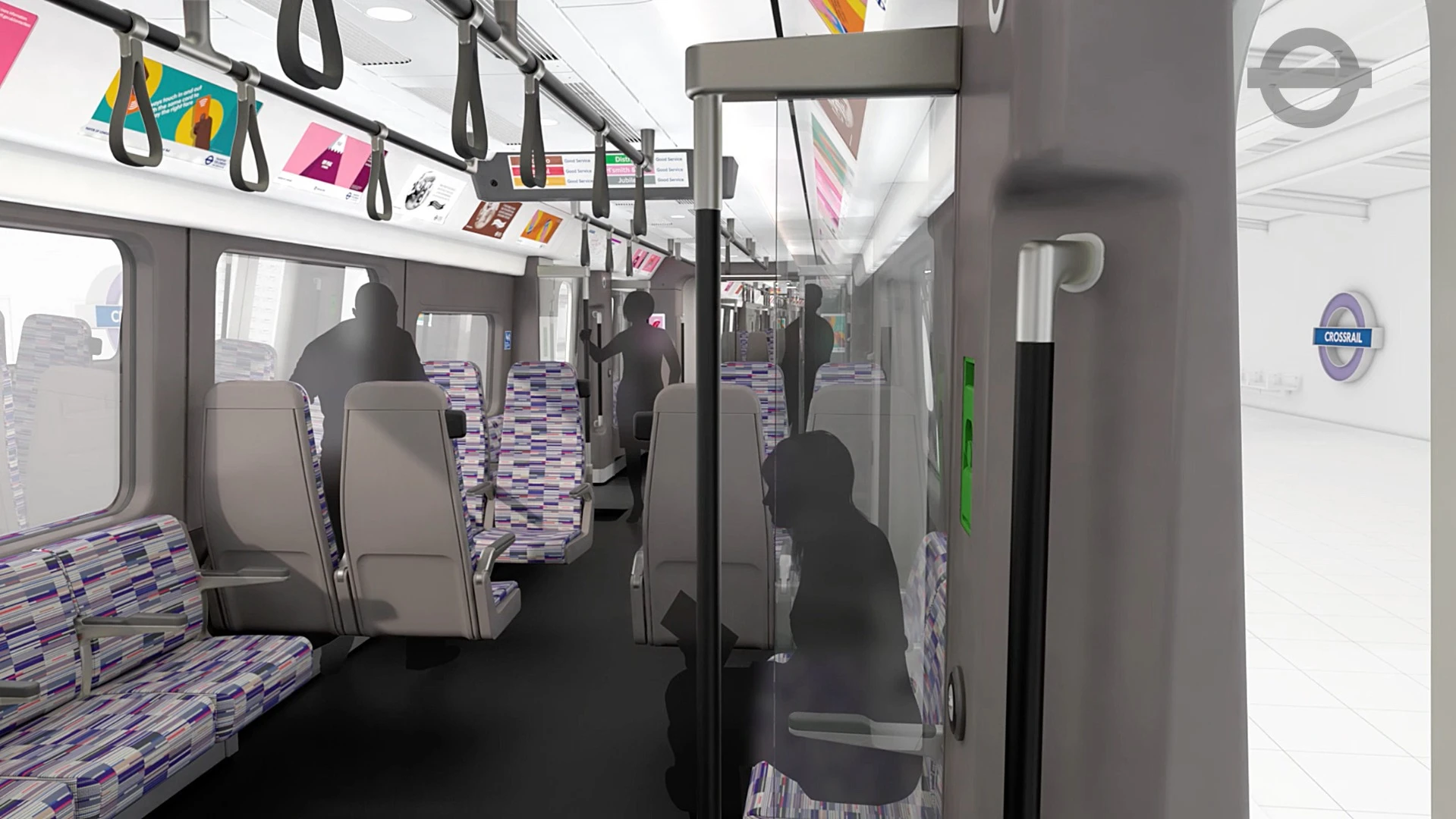 The new Crossrail trains will have a mixture of metro-style and bay seating