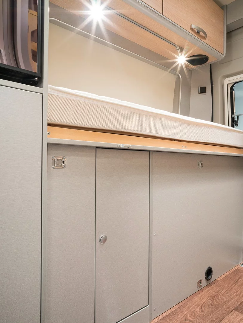 The eyelets on the side and floor let you lash bikes and other cargo in the rear