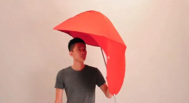 Rain Shield is a concept for a new type of umbrella, created to remedy several of the problems associated with the traditional design