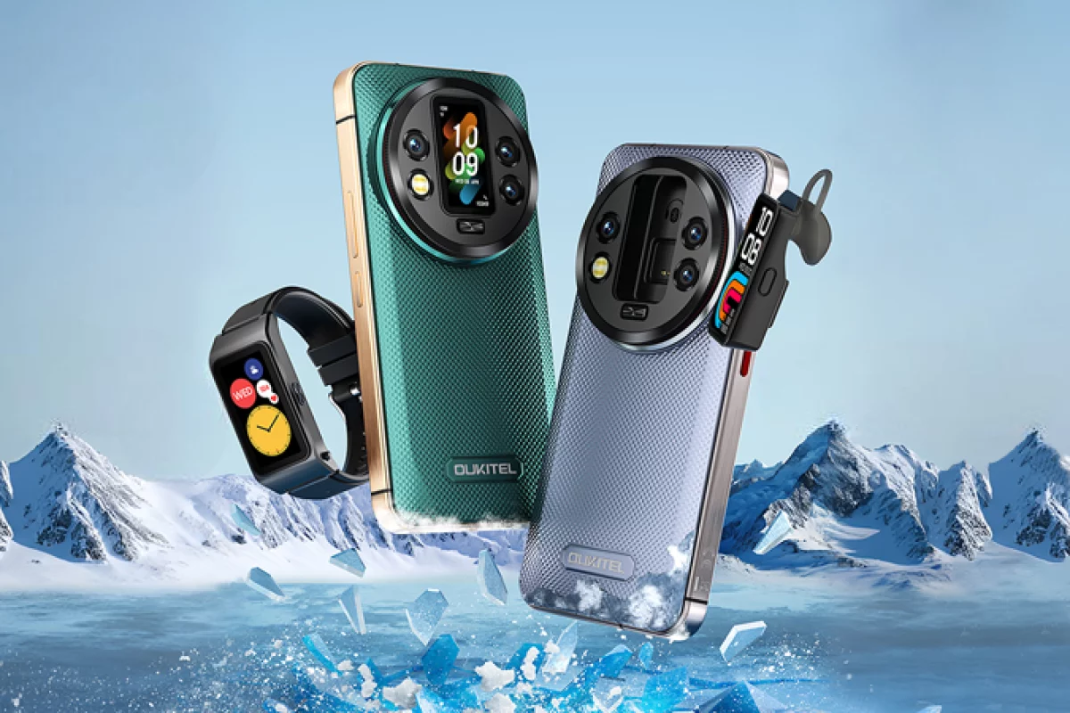 The WP200 Pro rugged smartphone features a display module around back that can become a smartwatch or Bluetooth earphone