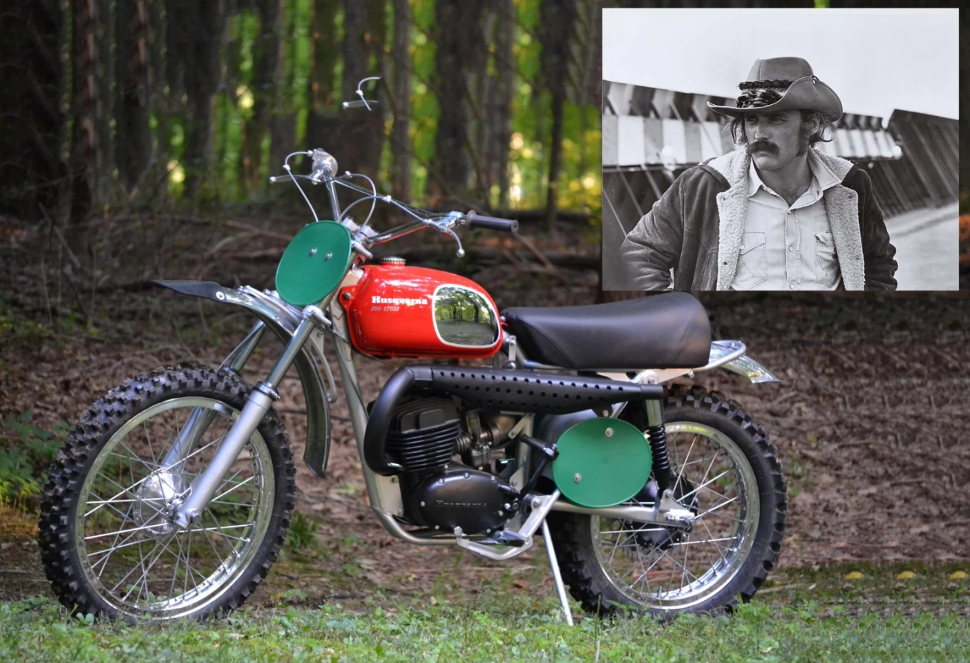 Dennis Hopper was a very keen motorcyclist, a regular riding buddy of Steve McQueen and owned several Husqvarnas over the years. In 2013, a 250 Commando Husqvarna owned by Hopper attracted a high bid of $30,000 but didn't meet reserve and this bike was also passed in well before its reserve of $20,000. Auction Description