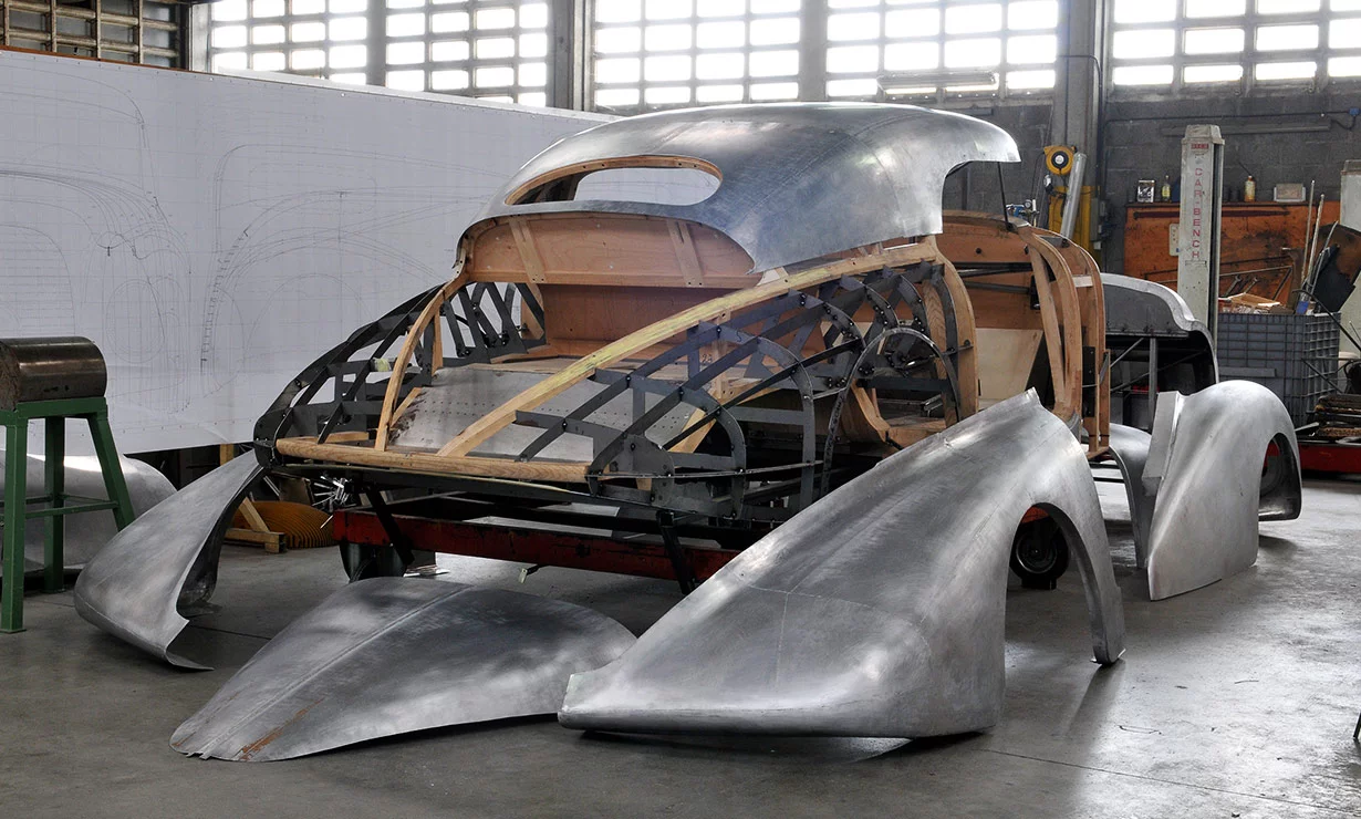 540 K Streamliner framing