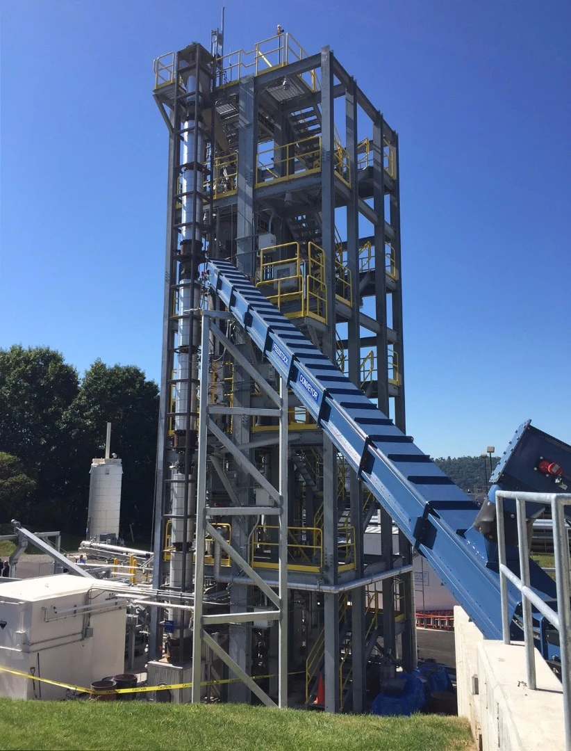 Lockheed Martin and Concord Blue's waste-to-energy plant at Owego, New York, uses a closed loop system to convert 3,560 tons of waste into energy per year.