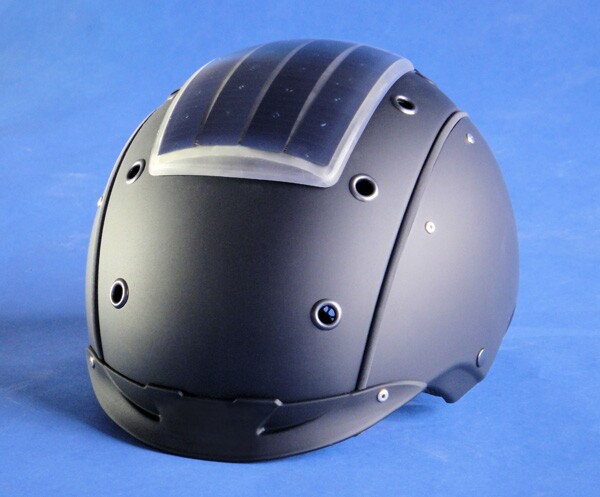 Fraunhofer's admittedly somewhat goofy-looking prototype solar ski helmet