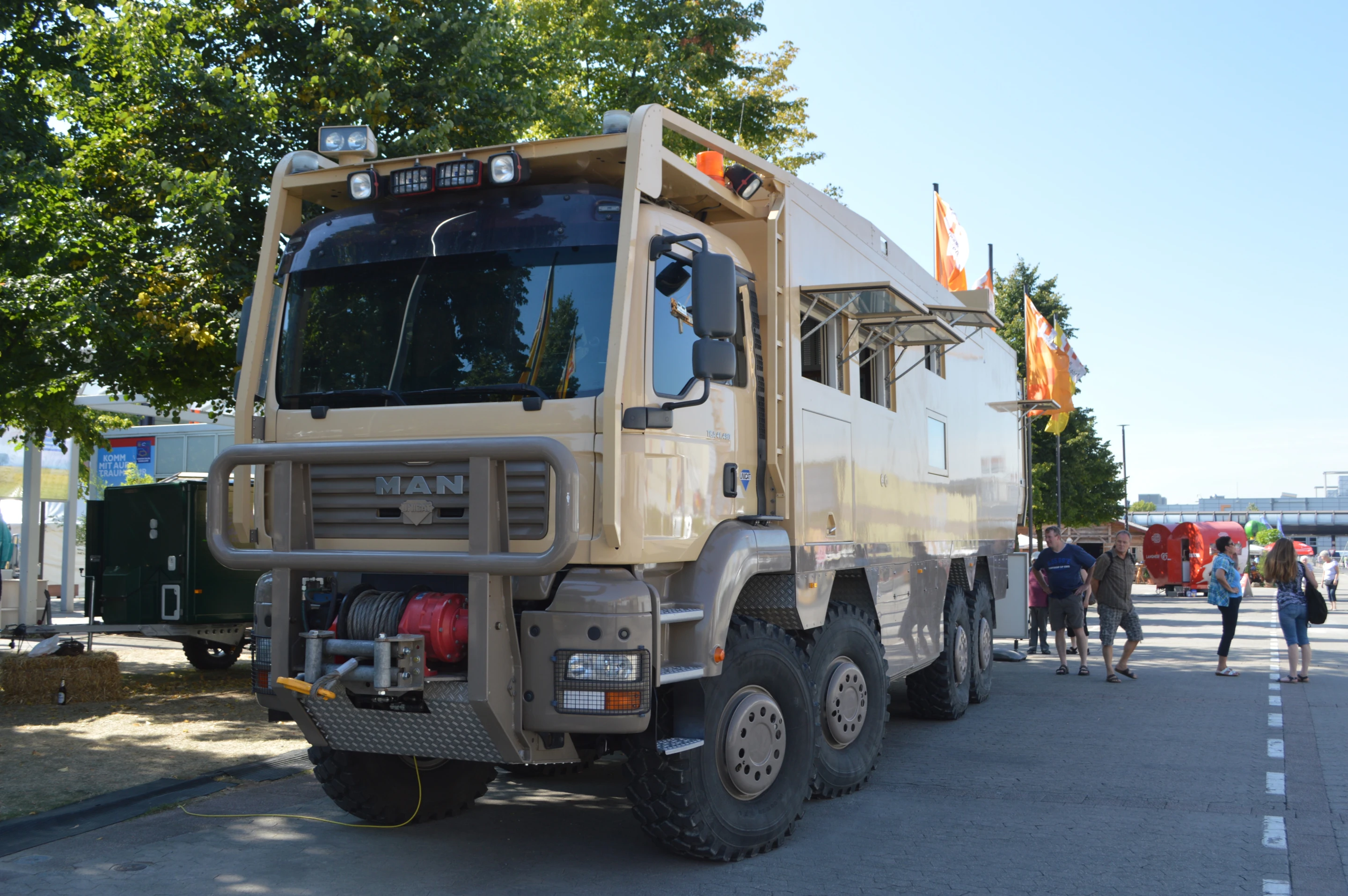 The Unicat MXXL 24 AH is a massive specialty 8x8 mobile home