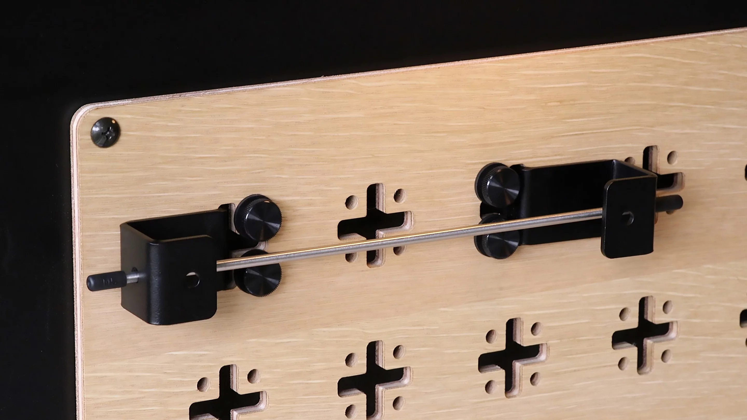 Flip the brackets sideways and use them to hold a towel bar
