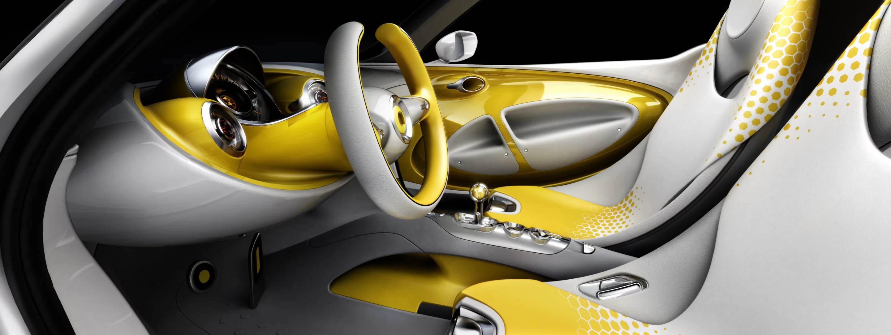 The smart for-us concept electric vehicle interior