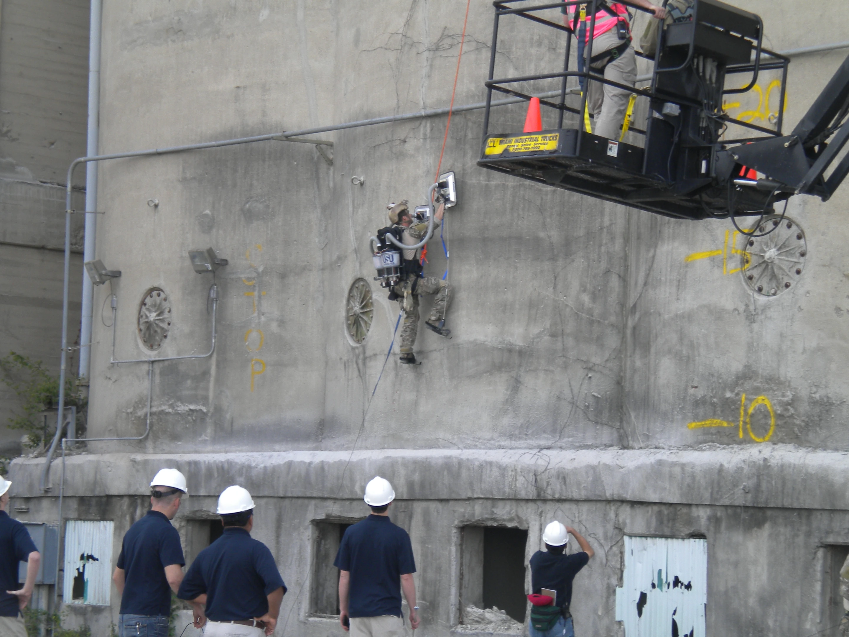 One of the PVAC climbers setting out (Photo: USU)