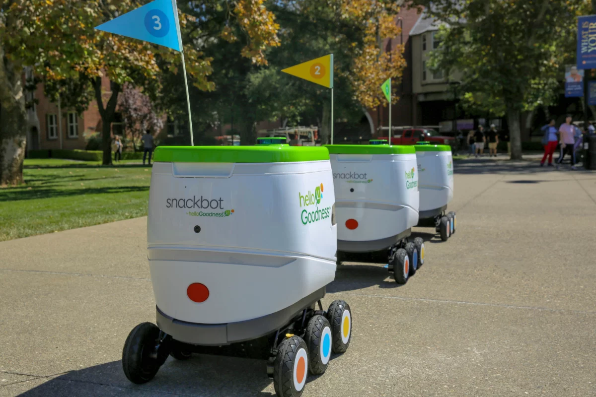A team of self-driving vending wagons are being unleashed on the University of the Pacific campus in Stockton, California