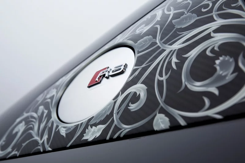 Reality: the one-off Audi R8 Star of Lucis features swords and sorcery patterning