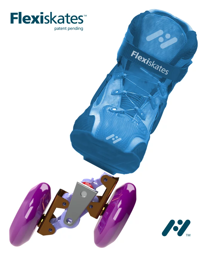 The Flexi self-adjusting balancing mechanism provides solid support on all four wheels