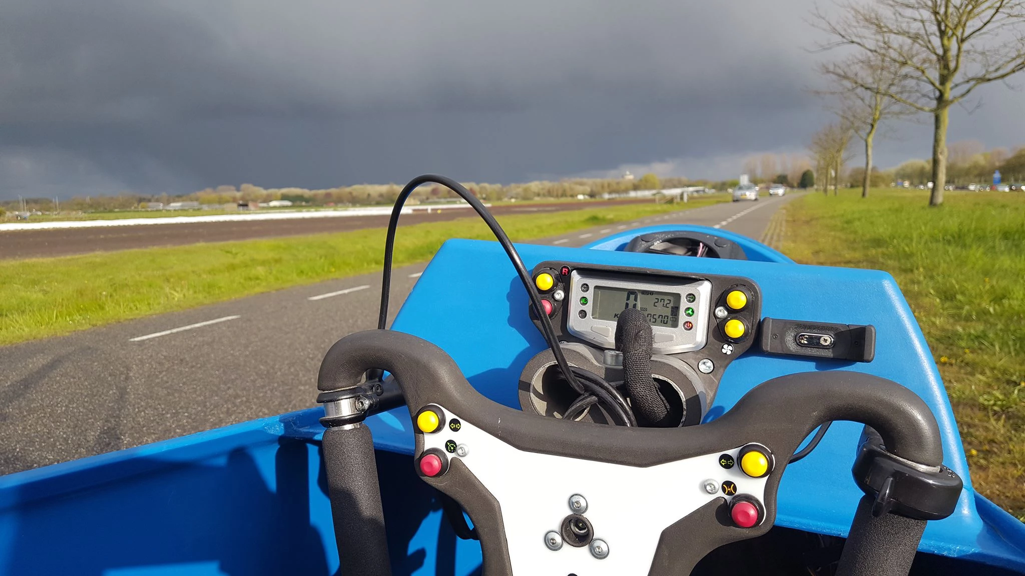 A view from the LEF's cockpit