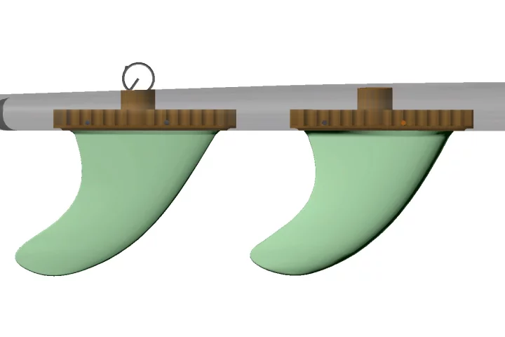 The Krunk Fin System - removable fins that don't rely on you remembering where you left your screwdriver