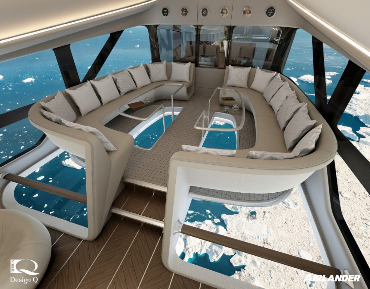 The planned luxury tourism cabin for the Airlander 10