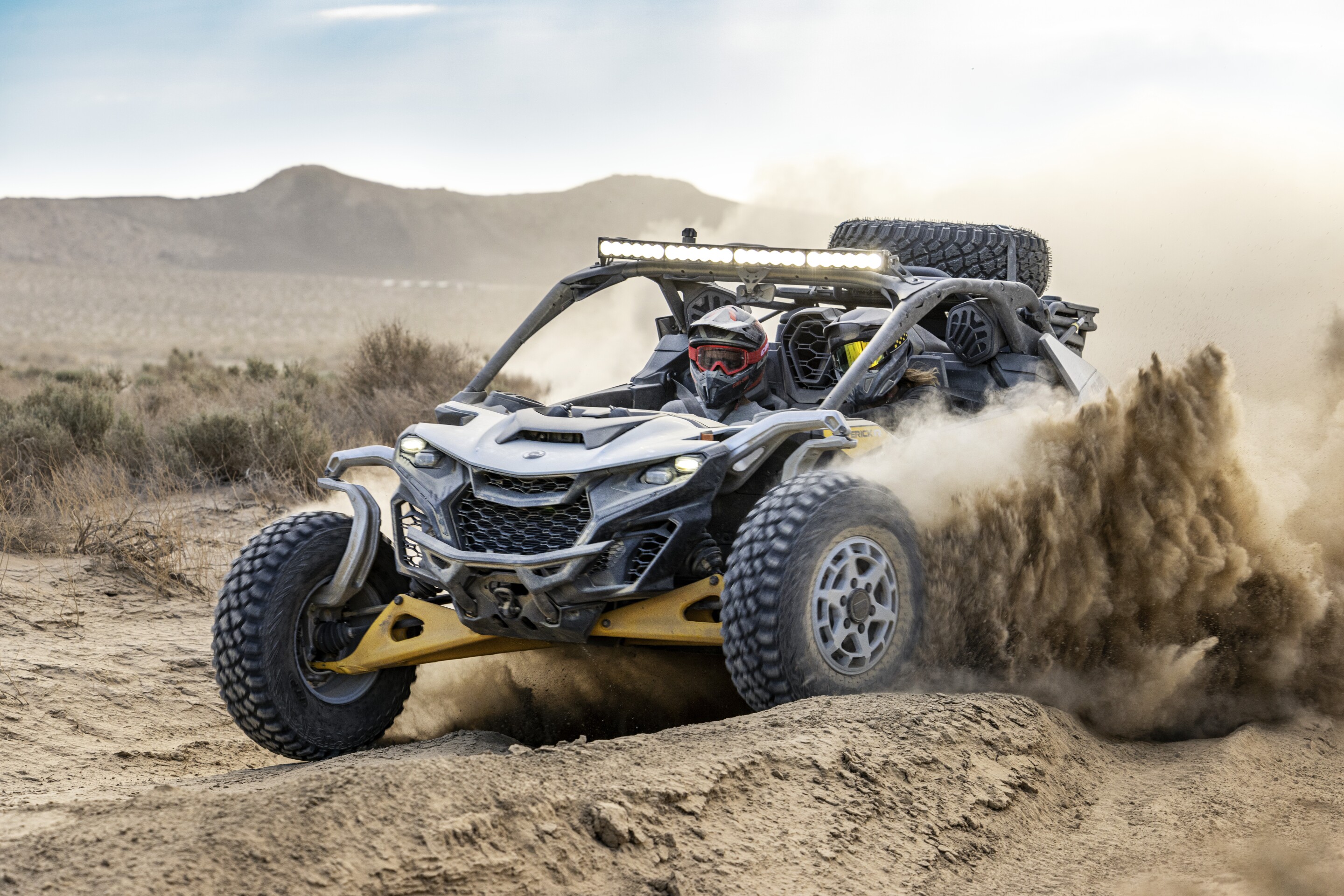 Can Am unveils new Maverick R desert running side by side Can Am unveils new Maverick R desert running side by side