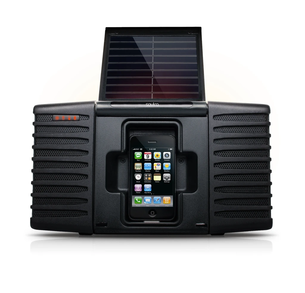 The Soulra belts out the tunes via a pair of 11W full-range speaker drivers
