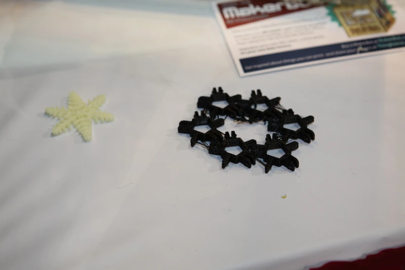 Objects printed using the MakerBot Thing-O-Matic 3D printer
