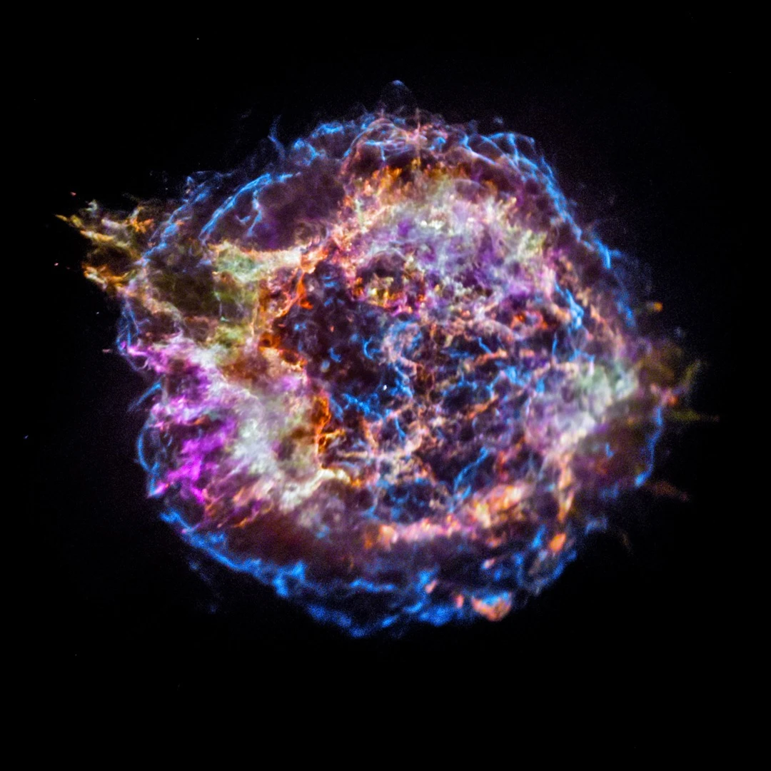 The remnants of Cassiopeia A supernova