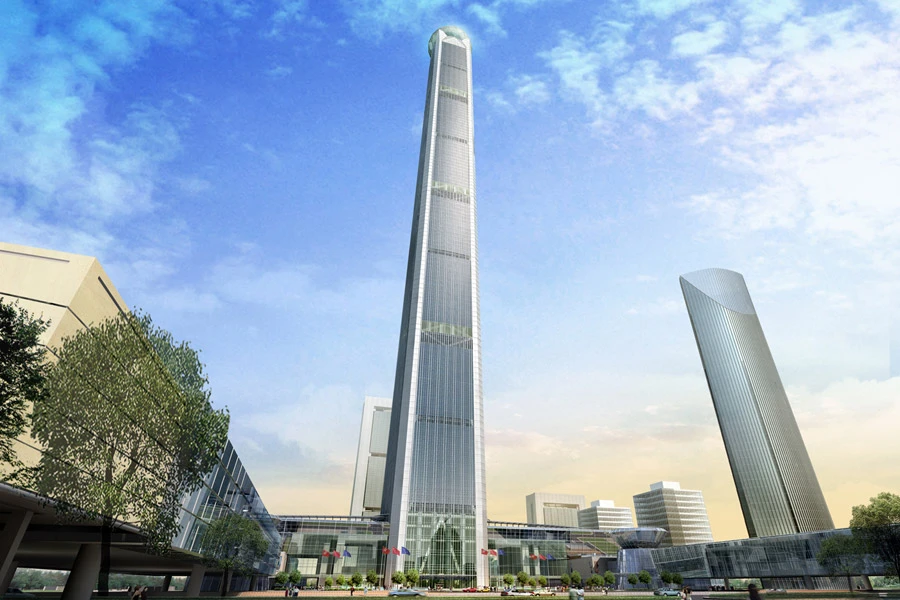 The main body of the tower will be given over to rental office space