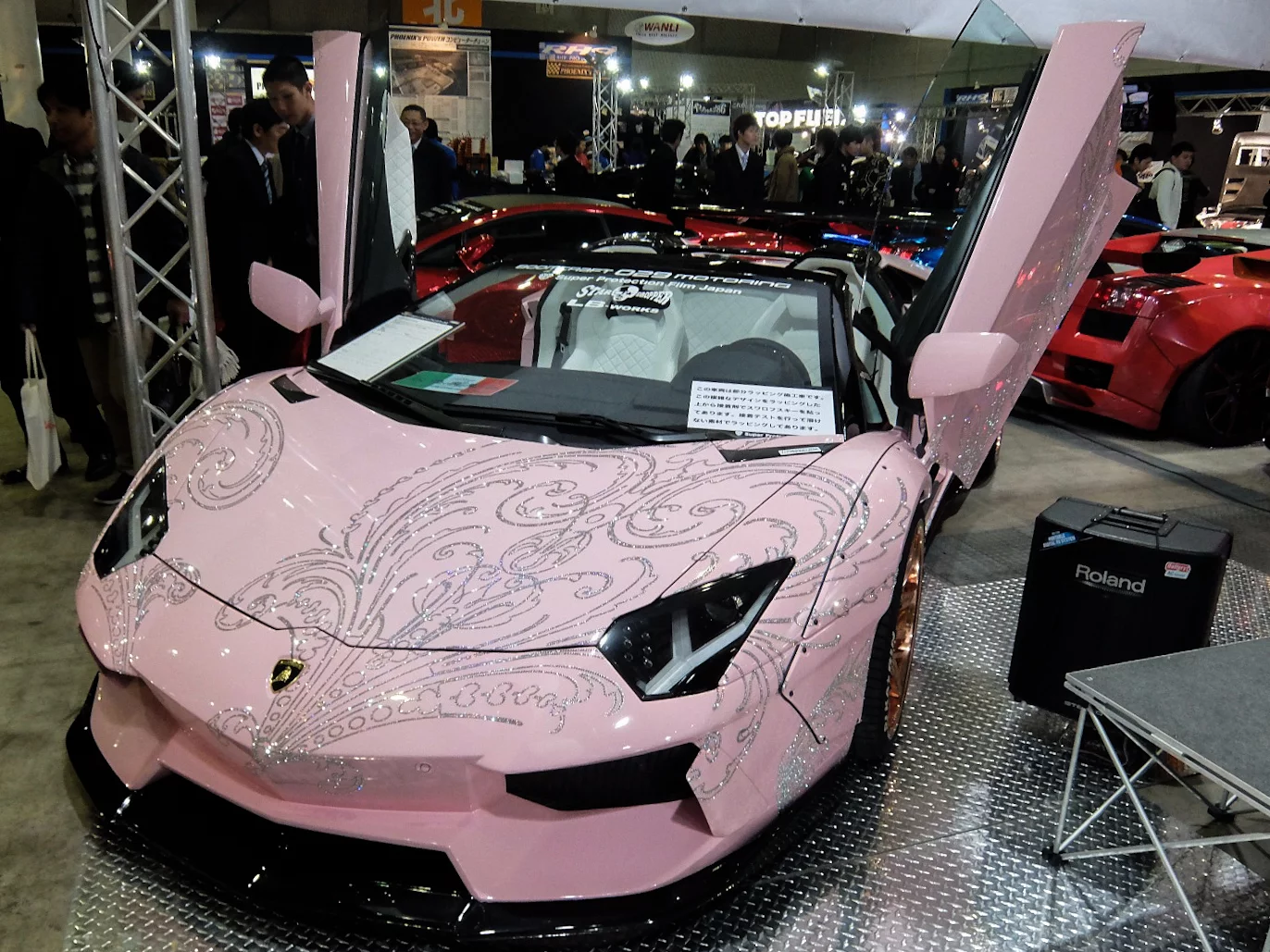 In case one pink Lambo wasn't enough ... this Aventador is from Liberty Walk