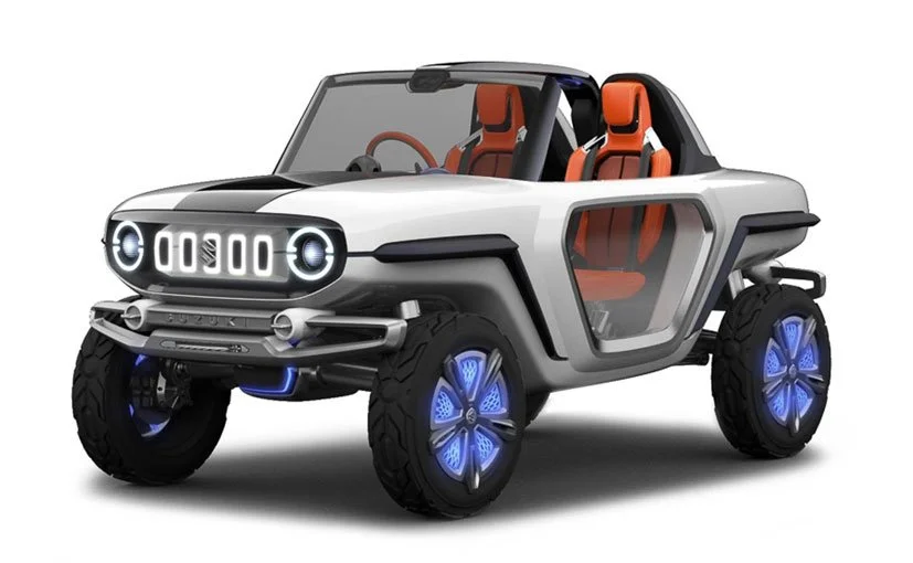 The e-Survivor concept previews an all-electric Suzuki off-roader