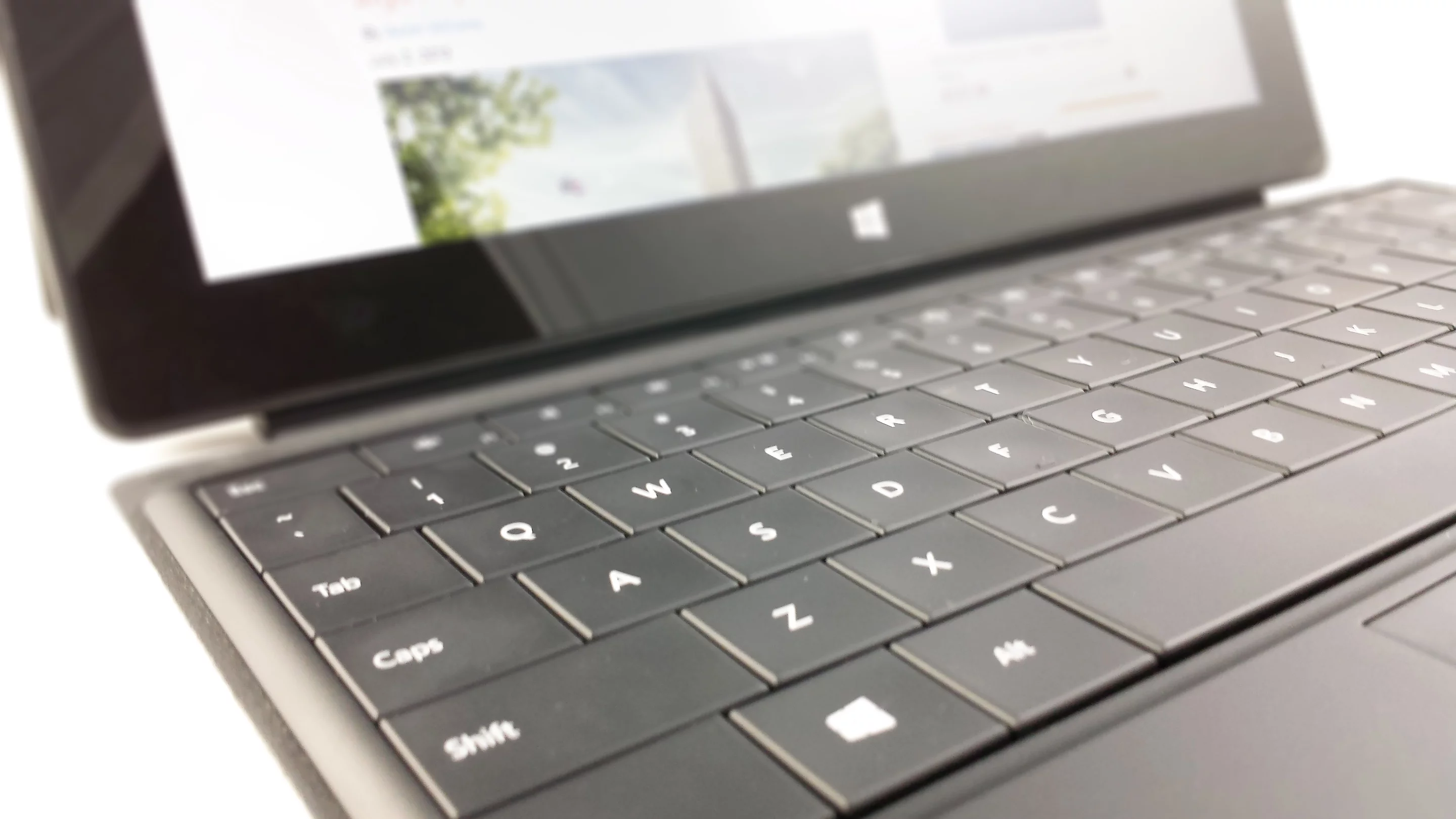 The keys on the Type Cover are shallow (in a good way) and responsive