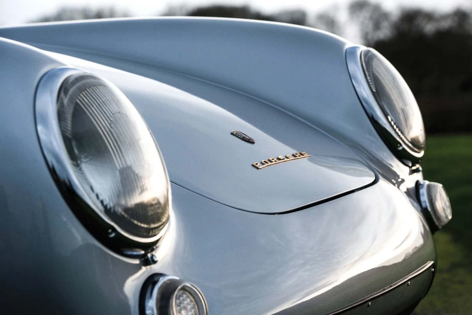 The rounded headlamps of the 550 Spyder are pure 911, but the car stands alone as a legend