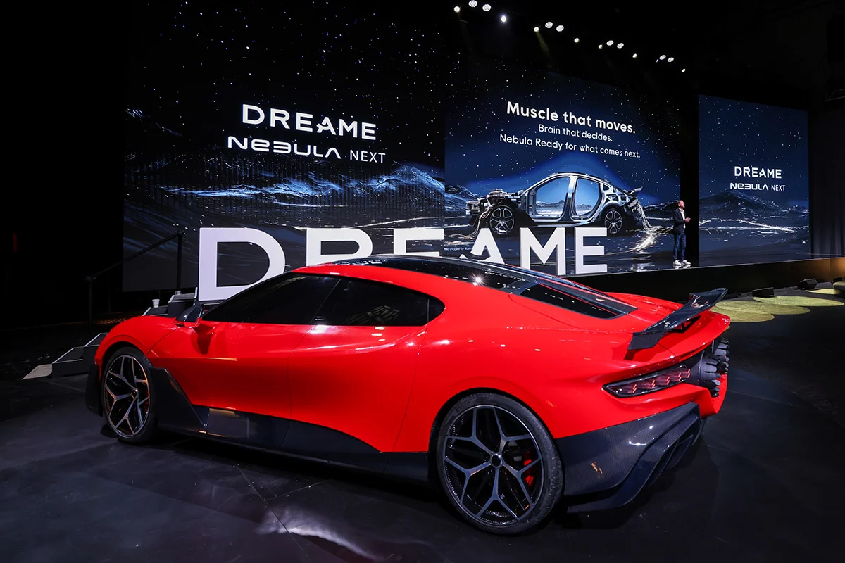 It's hard to tell just how close Dreame will get to building its rocket-powered car, but it sure is a looker