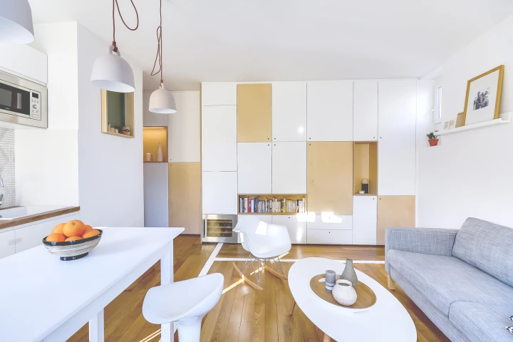 30m2 Flat in Paris, by Richard Guilbault, was completed earlier this year (Photo: Meero)