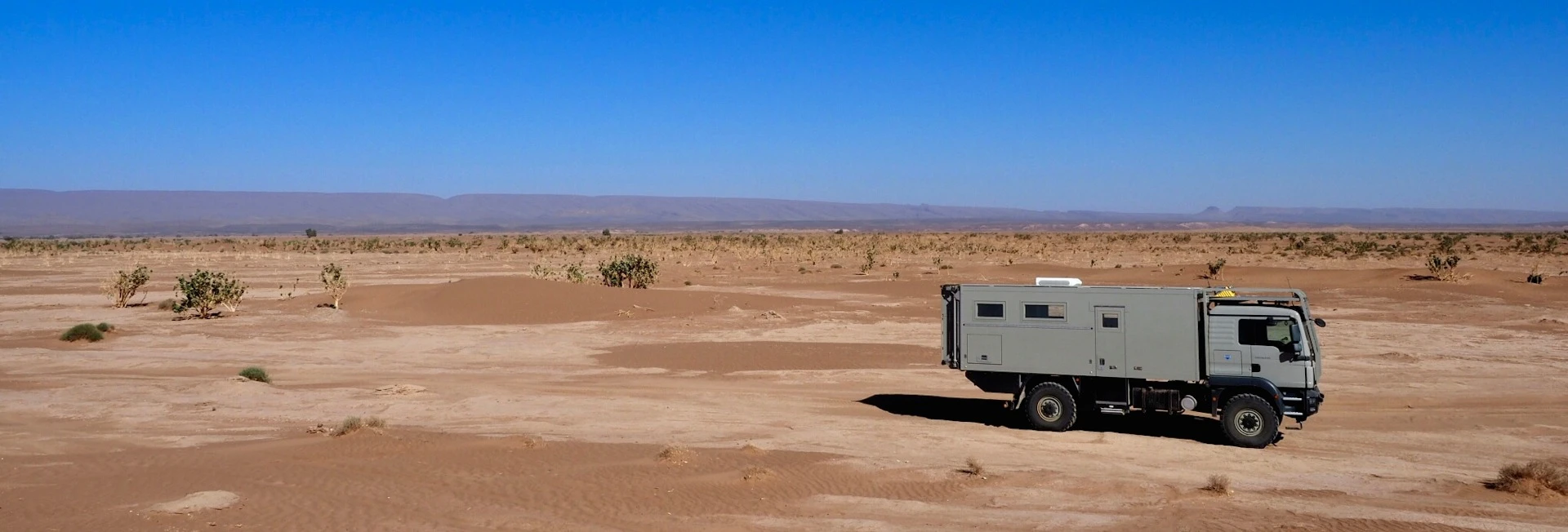 Exploring barren terrain with the new Unicat MAN MD57