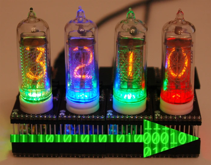 Data is passed from left to right through the digits via a header which is soldered onto the top PCB (Printed Circuit Board)