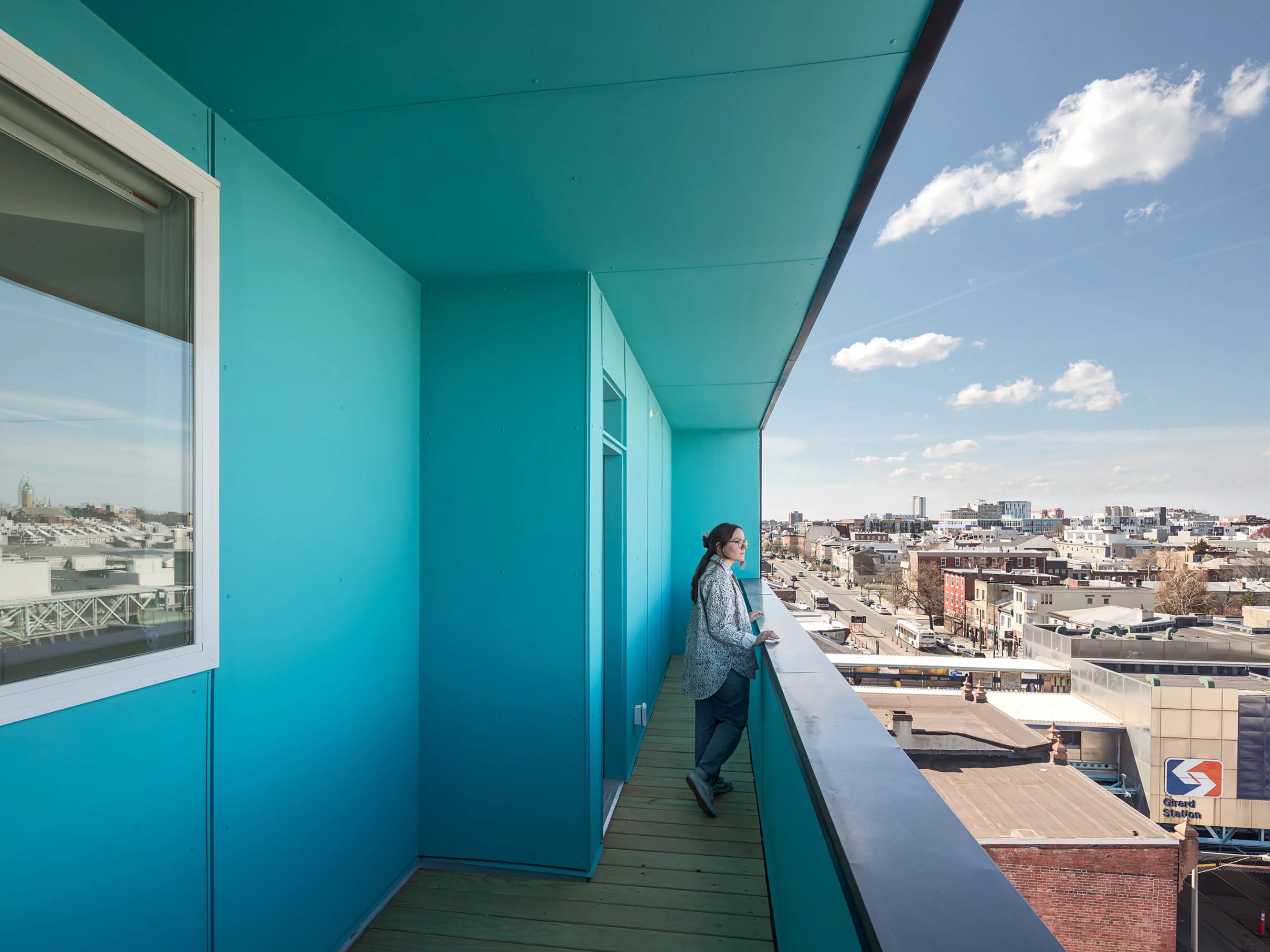 Signal House's top floor has an outdoor deck area
