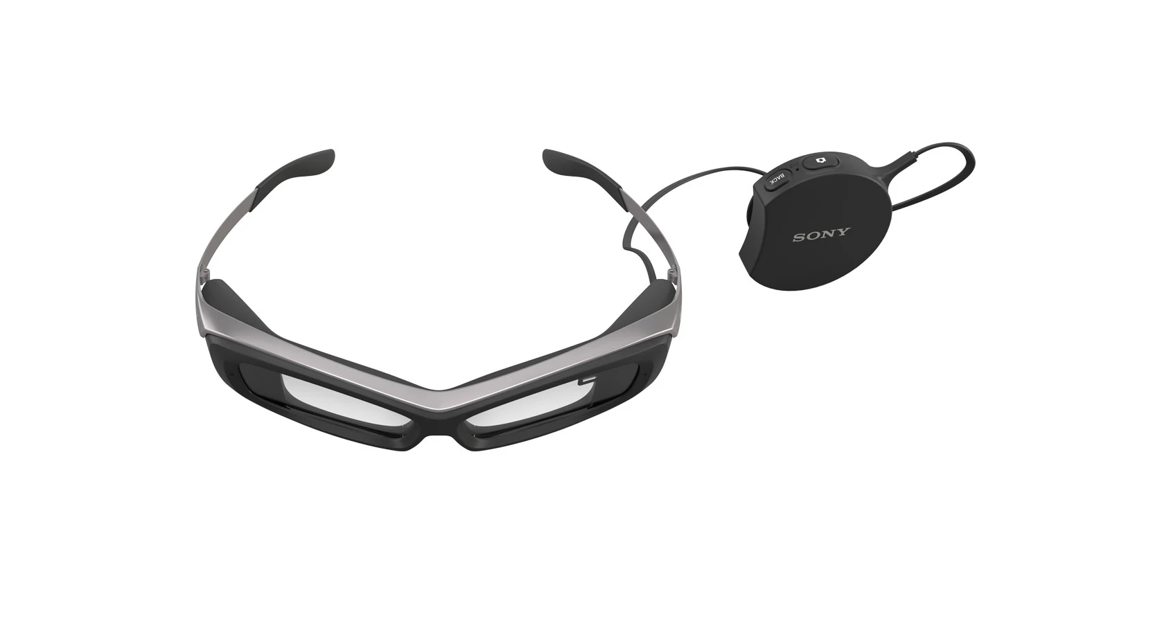 Sony's Smart Eyeglass has controls housed in a separate wired device