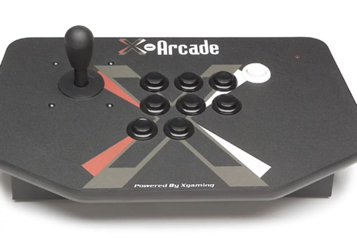 The X-Arcade Solo features nine buttons for authentic arcade play