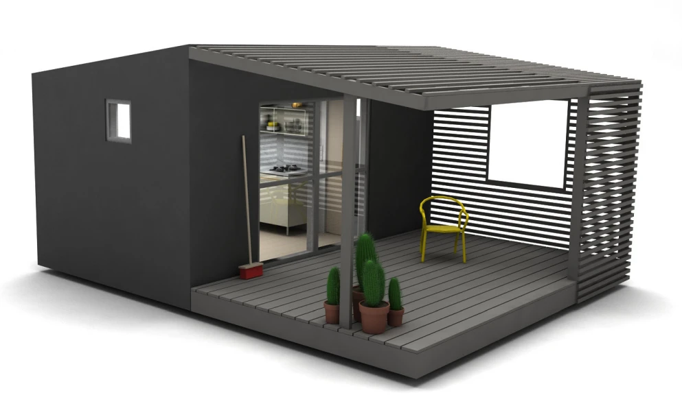 A front-left view of the Mini House Wide (Image: Jonas Wagell)