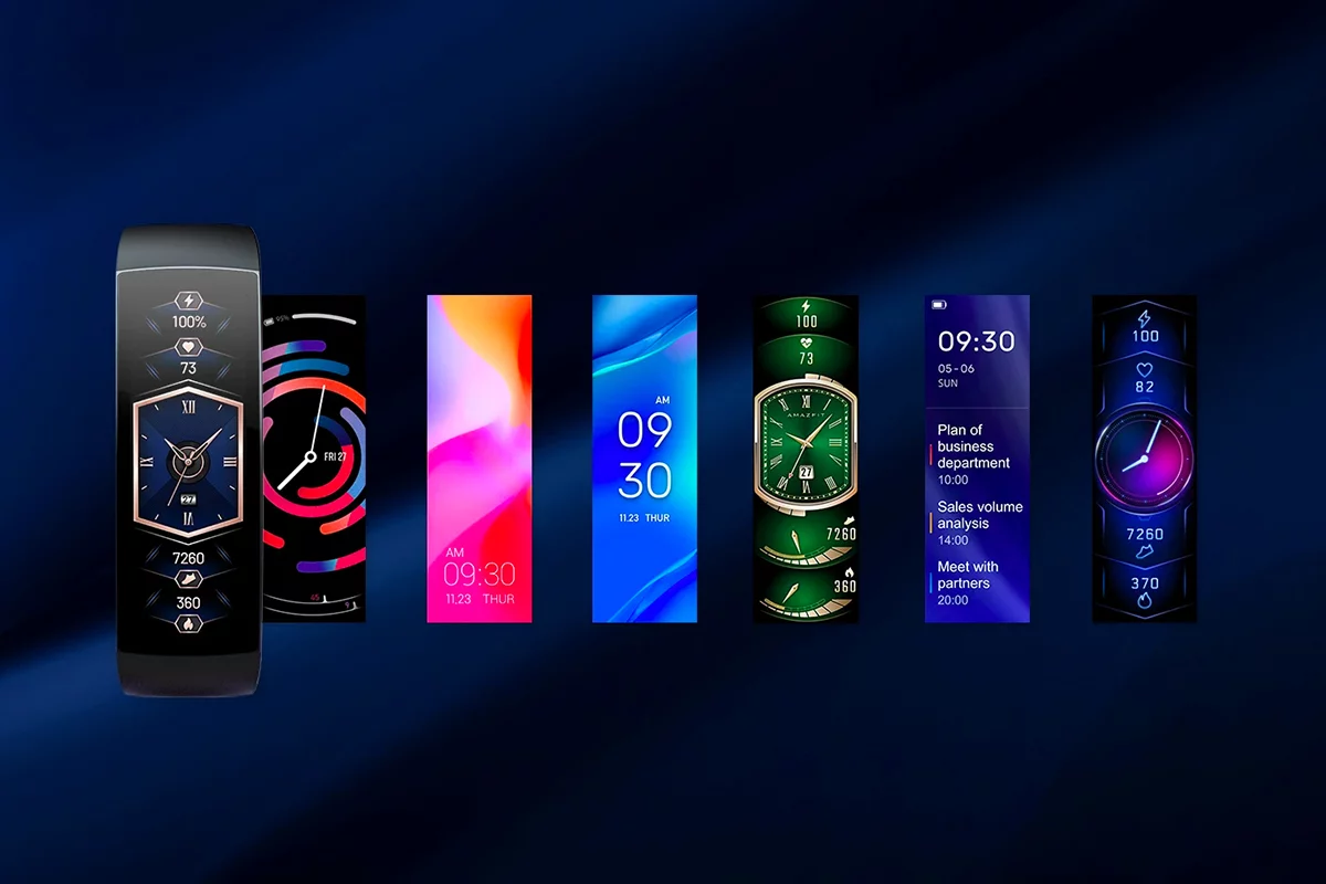 The Amazfit X display is designed to reduce the need for scrolling