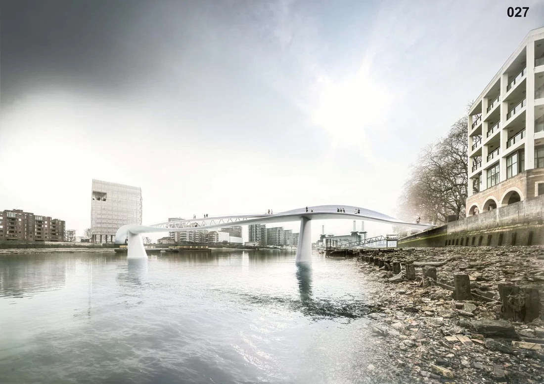 A solid-looking and curvaceous concept (Image: NEP Bridge Competition)